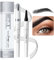Erinde Wasserfest Augenbrauenstift 3D, Microblading Augenbrauen-Stift Härchenzeichnung mit 4 Micro-Fork, Tattoo Magischer Eyebrow Pencil, Wischfest Langanhaltenden Eye Makeup (Schwarz)