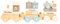minipishop® personalisierte Geschenke Baby Holz Eisenbahn Safari Tiere als Babygeschenk zur Geburt Junge I Holz Zug mit Name und Datum personalisierbar