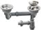 Talea Kitchen Sink Double Strainer Bowl with Bottle Trap,Waste Kit,Z7008C021-u