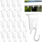 Omsscun Piping Eyelet for Piping Rail 18 Stück Kederleiste Haken, 5-6mm Markisenhaken für Kederschiene, RV Markisenhaken Camping Markisen Haken Kederschiene Zubehör
