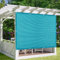 Tenda parasole rettangolare in HDPE di alta qualità, 130 x 180 cm, tessuto traspirante anti-UV, per piante da cortile, piscina, include corde di montaggio, blu cielo