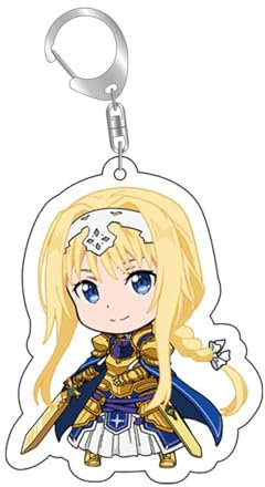 xrbanime-eu Sword Art Online Acryl Schlüsselanhänger SAO Anhänger Kirigaya Kazuto Figur Cosplay Schlüsselanhänger Zubehör Dekorationen
