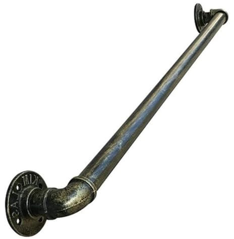 Handlauf für Treppen Innen Aussen Treppenhandlauf-Komplettset, Verzinktes Rohr Aus Antikem Messing, An Der Wand Montierte Treppengeländer-Handläufe Mit Beschlägen, rutschfeste Handläufe for Stufen Im