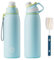 Fjbottle Bouteille d'eau en acier inoxydable de 600 ml/800 ml/1 L/1,5 L avec couvercle magnétique, bouteille d'eau isotherme sans BPA, bouteille d'eau en métal pour boissons chaudes et froides