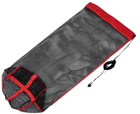 Angelnetz, Faltbarer Fischfangbeutel aus Nylon mit Kordelzug, Lange Fischnetztasche für Kleine Fische, Krabben und Flusskrebse