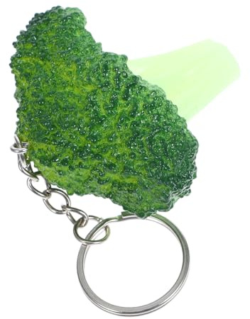 Healvian Porte-Clés Brocoli Kawaii Décoration Clé Pendentif De Sac Léger Pour Sac À Main À Dos Et Trousseau Accessoire Mignon En Résine 4.21 X 2.36 X 2.17 in