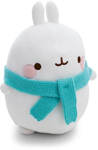 NICI Kuscheltier MOLANG mit Schal 24cm in Geschenkverpackung - weiß