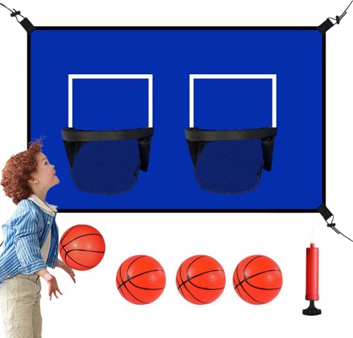 Basketballkorb Für Trampolin Outdoor Trampolin Basketballnetz Mit 2 Körben