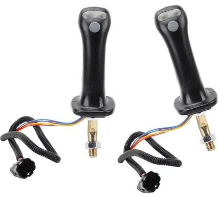 UncleS Levier de joystick hydraulique professionnel de rechange 6 broches 3 boutons pour modèles DH150 DH300 Équipement minier Manette de rechange en aluminium