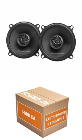 Lautsprecher Boxen Einbaupaket Front kompatibel mit Harman/Kardon FIT5F passend für Ford Ka Typ RBT | 280Watt Paar