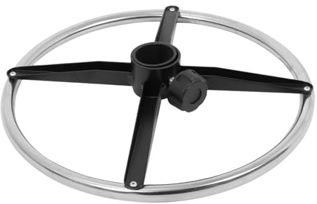 DECOMELODY Fußstützenring aus Edelstahl für Stuhl und Hocker, Silber