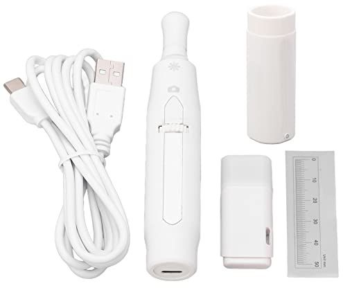 Digital Endoscope Handheld USB Mobile Phone Wireless Camera with WiFi Box W002A and LED Light HD Stable Imaging Adjustable Distance for Narrow Spaces Inspection White