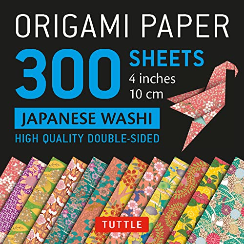 Origami Paper 300 Sheets Japanese Washi Patterns 4 (10 CM): Tuttle Origami Paper: High-Quality Double-Sided Origami Sheets Printed with 12 Different