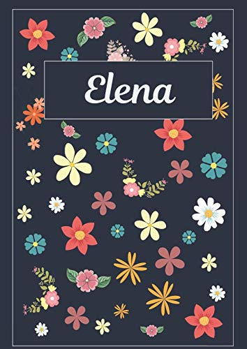 Elena: Tagebuch Malbuch Notizbuch Journal | 120 Seiten | DIN A4 | Blanko | Geschenkidee