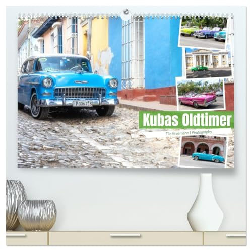 Kubas Oldtimer (hochwertiger Premium Wandkalender 2026 DIN A2 quer), Kunstdruck in Hochglanz: Amerikanische Oldtimer auf Kubas Straßen (CALVENDO Mobilitaet)