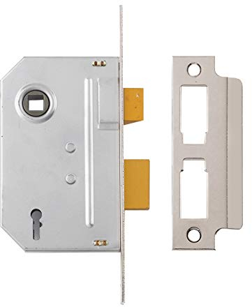 Yale Locks PM320CH25 3 Lever Mortice Sash Lock 67mm 2.5-inch - Polished Chrome Finish