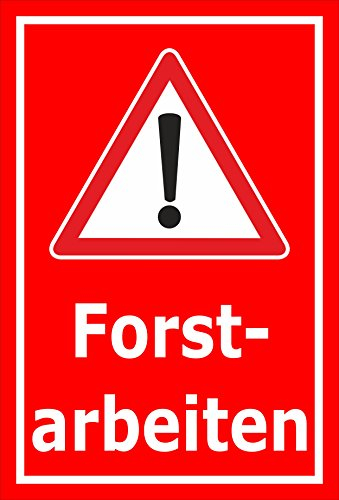 Melis-Folienwerkstatt Schild Forst-Arbeiten - 30x20cm - 3mm Aluverbund – 20 VAR S00359-026-D