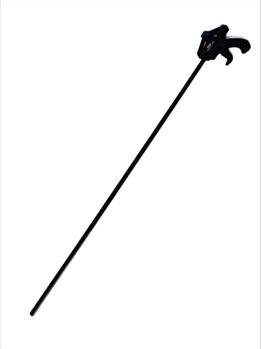 Vago-Tools 2x Einhandzwinge 900mm Leimzwinge Schnellspannzwinge, Schwarz