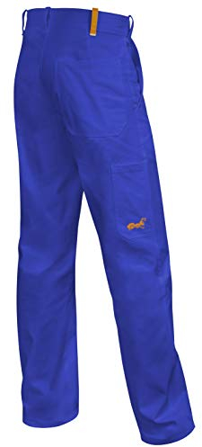 strongAnt Herren Arbeitshose Essen Bundhose Premium Qualität 100% Baumwolle 260 gr - leicht & atmungsaktiv - Farbe: Kornblau. Größe: 54
