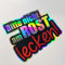 folien-zentrum - Bitte nicht am Rost lecken! 10,5x8,5cm Oilslick schwarz Farbwechsel - Auto Aufkleber Autoaufkleber Rainbow Flip Flop Autosticker Lustige Sprüche - JDM Tuning Car Sticker Decal 389