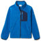 Columbia Fast Trek Fleece Full Zip, Giacca In Pile Con Cerniera Intera Unisex Bambini, Bright Indigo/Collegiate Navy, Taglia S