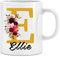 GiftHub Personalised Mugs with Names and Initials, Customised Gift for Valentine’s Day, Birthday, Christmas Day for Mom, Dad, Friends, 11oz Ceramic Coffee/Tea Cup (Gold)