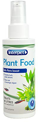 Interpet Liquid Aquarium Plant Food, Daily use for Lush Green Plants, No Nitrate or Phosphate 125ml