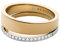 Skagen Damen Edelstahlring Länge: 4/5 Zoll, Gold und Silber mit Glitter