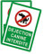 Andchi 2 pièces Signe de chien, d'Interdiction de merde de Chien Panneau Métallique en Aluminium, 25 x 35 cm