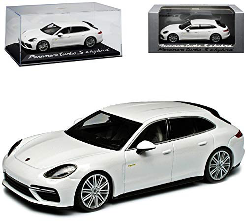 Porsch Panamera 971 Turbo S E-hybrid Sport Turismo Shooting Brake Weiss Ab 2017 1/43 Minichamps Modell Auto