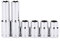 CASOMAN 6 Pieces 3/8-Inch Drive Impact Socket Set-10mm, Deep & Shallow, Metric, 6 Point & 12 Point Desgin, Mirror Chrome Finish