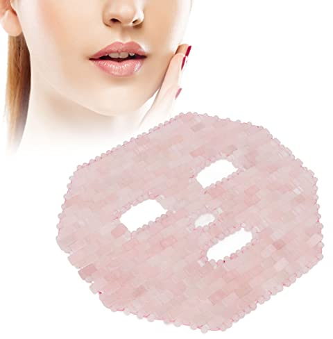 Jade-Gesichtsmaske, Schlafmaske, Quarz-Gesichtsmaske, Kühlende Natürliche Jade, Premium-Anti-Aging-Gesichts-Schlafmaske, Heiße und Kalte Therapie-Gesichtsmaske, Jade-Augenmaske für Dunkle Kreise Im
