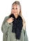 Lolus Dünner, leichter und weicher Uni Damen Schal in gewellter Struktur - Isabella (schwarz, One Size)