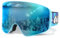 Whale Magnetic Ski Goggles OTG Snowboard Goggles Unisex 100% Uv Protection (Limited Time Discount Price For Fans Of The Brand) (Blue polarized mirror, Small size/frameless spherical mirror)