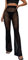 Odizli Festival Outfit Damen Rave Techno Sexy Durchsichtiges Transparent Mesh High Waist Schlaghose Lang Weite Hose Y2K Glitzer Pailletten Gothic Frauen Teenager Mädchen Party Clubwear Schwarz-B M