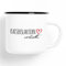 Huuraa Emaille Tasse Kaiserslautern verliebt Geschenk 300ml Vintage Kaiserslautern Geschenkidee