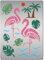 GORGECRAFT Flamingo-Schablonen Wiederverwendbar Palme Tropische Blätter Flamingos Kokosnussbaum-Schablone Tier-/Pflanzenthema Edelstahl-Vorlage Zum Malen An Wand Holz Möbel Scrapbooking DIY-Basteln