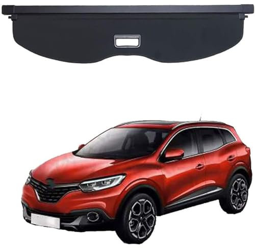 SHANGSHUAI Voiture Étagère Coffre Arrière Rétractable pour Renault Kadjar 2018, Cache-Bagages Couverture De Cargaison Anti-Peeping Accessoires