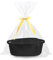 Geschenkkorb Leer, Geflochten Korb für Geschenke mit Geschenktüten und Bändern, Präsentkorb Leer für Babyparty, Geburtstag, Hochzeit, Ostern, Erntedank, Weihnachten (Schwarz)
