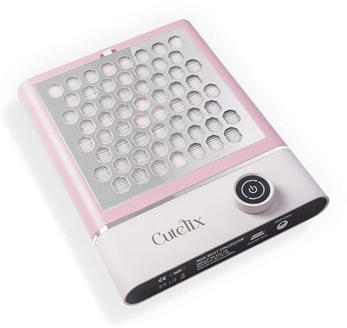 Cutelix Pro Nail Dust Collector | Portable 36mm Ultra-Thin Design & 4-Fan Quiet System | Magnetic Detachable Panel, Adjustable Airflow + USB Charging for Salon/Home Use