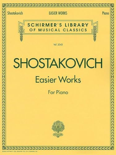 Easier Works: Schirmer Library of Classics Volume 2043 Piano Solo