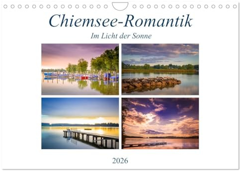 Chiemsee-Romantik (Wandkalender 2026 DIN A4 quer), CALVENDO Monatskalender: Die schönsten Impressionen des Chiemsees im Licht der Sonne (CALVENDO Natur)