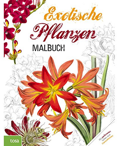 Exotische Pflanzen Malbuch für Erwachsene