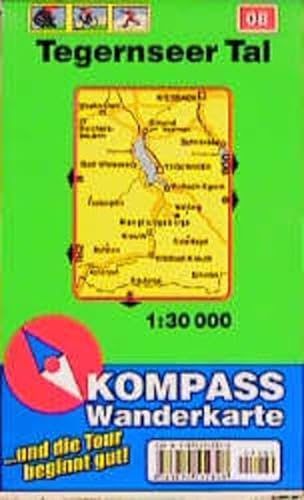 Kompass Karten, Tegernseer Tal: Mit Kurzführer, Radwegen und Loipen. 1:30000 (KOMPASS Wanderkarte)