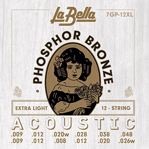 La Bella 7GP12XL Phosphor Bronze Extra Light 009-048