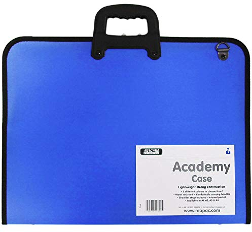 Artcare Künstlermappe (15221400 89 x 3 x 64 cm A1 Synthetik Material Academy Fall, Royal Blau