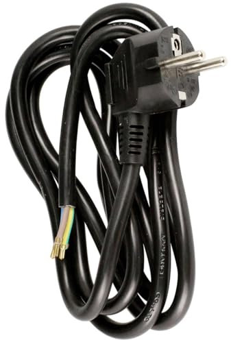 Zenitech - Cordon d'alimentation 16A 3G1,5 - Prise Européenne - Longueur 2m - Compatible avec Appareils Électriques - Idéal pour Usage Intérieur et Extérieur - Noir - 2m