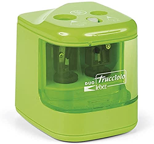Lebez 4306 Temperamatite a Batteria 2 Fori, Colori Assortiti