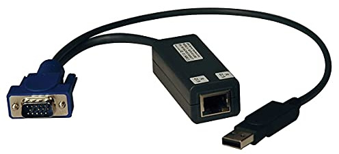 TRIPP LITE KVM Switch USB Server Interface Unit Virtual Media HD15 USB RJ45(B078-101-USB-1)