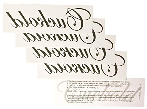 5 x Cuckold Tattoo Schriftzug in schwarz - Sexy Cuckolding Kinky Tattoo (5)